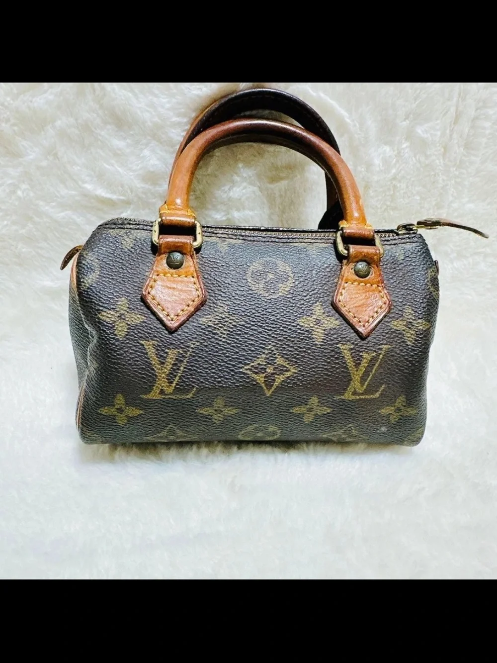 Louis Vuitton Monogram Mini Speedy in Brown and Tan
